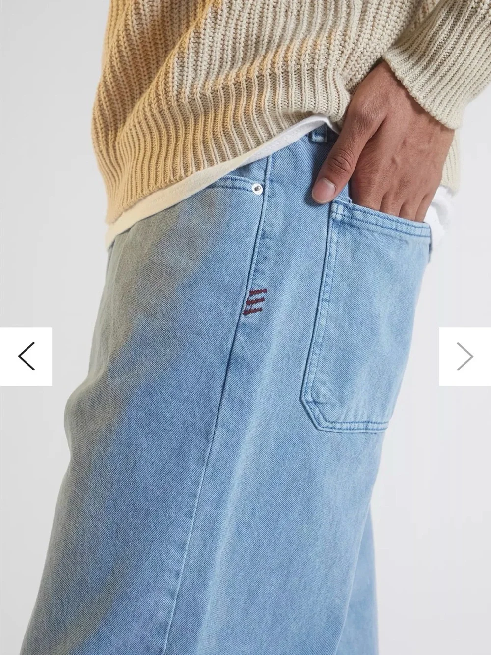 Men’s BDG Chalky Blue Bow Fit Jeans | size 31/32